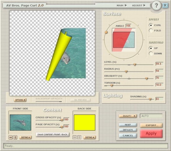 AV Bros. Page Curl for Windows