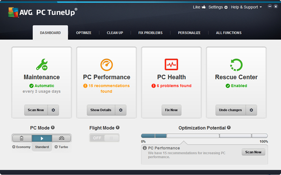 AVG PC TuneUp