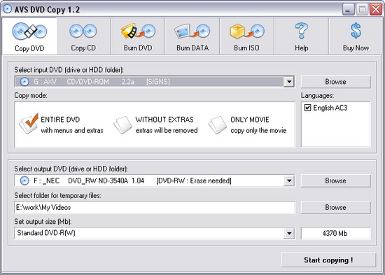 AVS DVD Copy