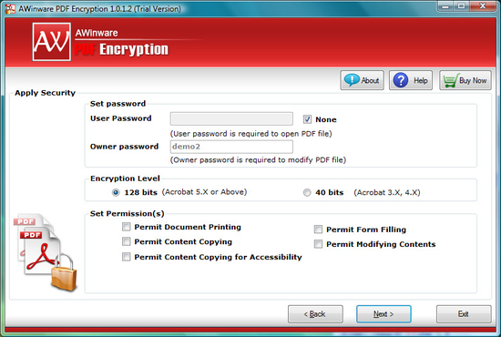 AWinware PDF Encryption