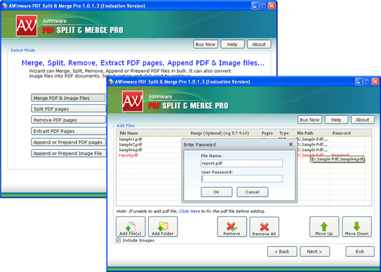 AWinware Pdf Split Merge Pro