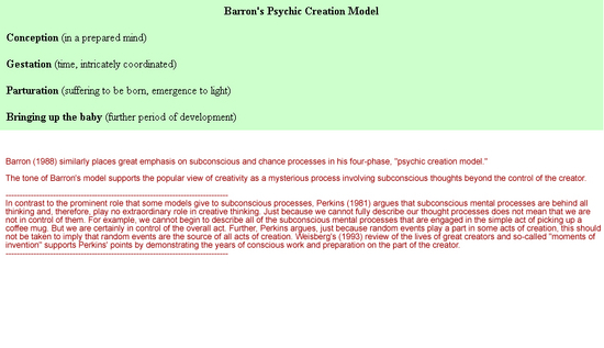 Barrons Psychic Creation Software