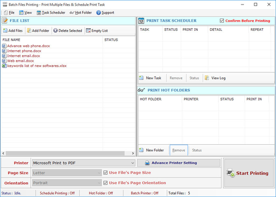 Batch Files Printing Software