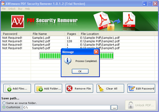 Batch Pdf Password Remover