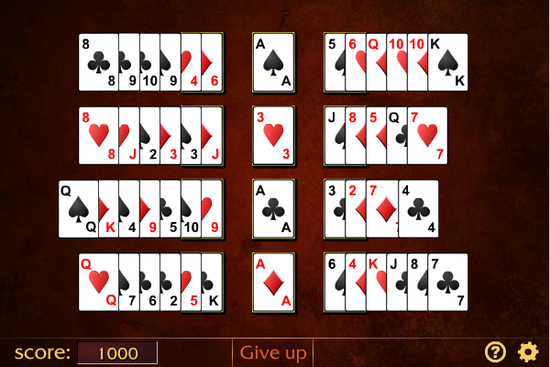 Beleaguered Castle Solitaire