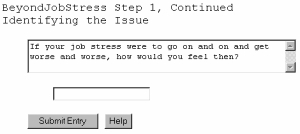 Beyond Job Stress, Self Help Software