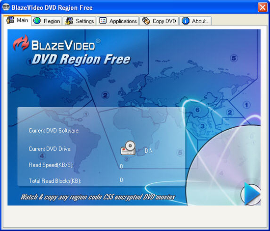 BlazeVideo DVD Region Free