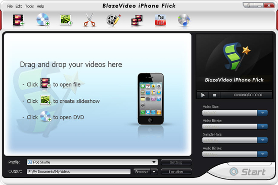 BlazeVideo  iPhone Flick