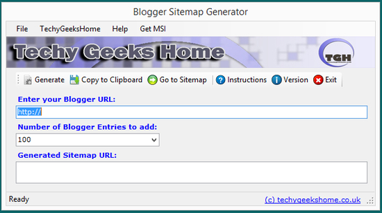 Blogger Sitemap Generator