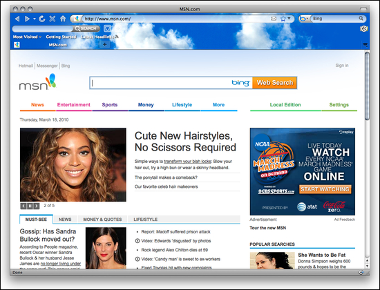 Blue Sky Firefox Interactive Theme