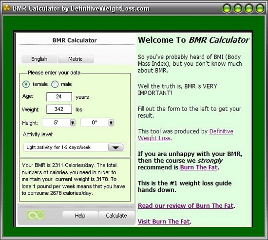 BMR Calculator