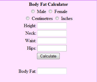 Body Fat Calculator