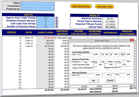 Bond Yield Calculator