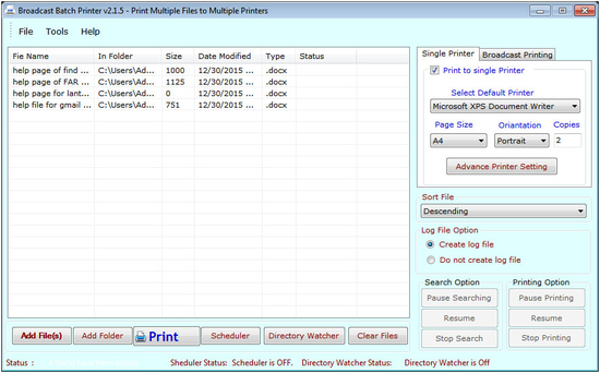 Broadcast Batch Printing Software