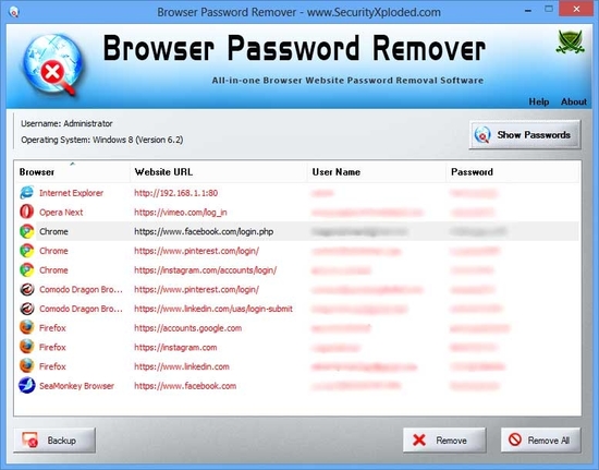 Browser Password Remover