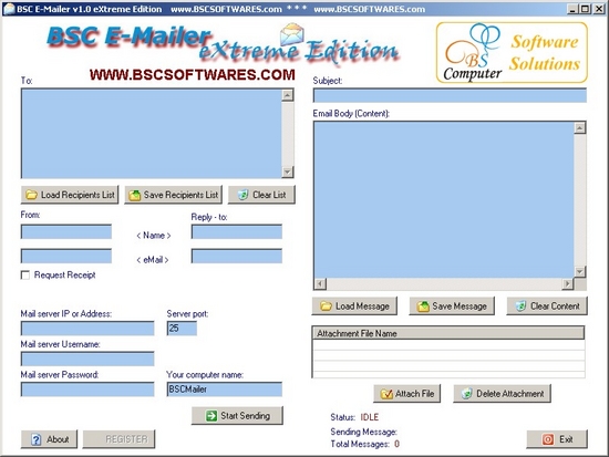 BSC E-Mailer eXtreme Edition
