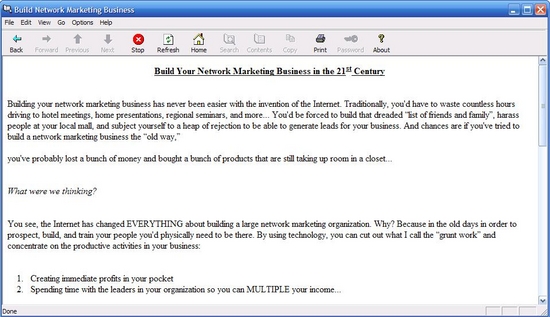 Build Your Network Marketing Business