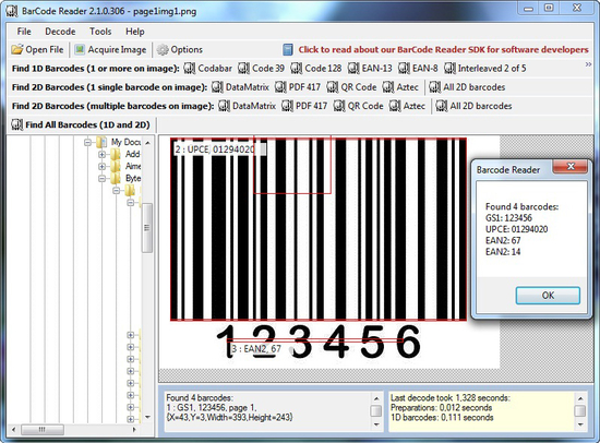 Bytescout BarCode Reader SDK