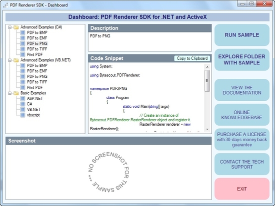 ByteScout PDF Renderer SDK