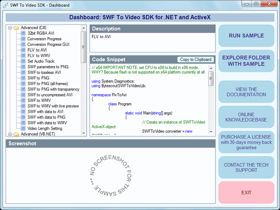 Bytescout SWF To Video SDK