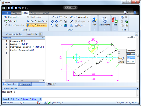 CADEditorX: ActiveX DWG/DXF, STP, PLT