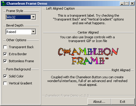 Chameleon Frame