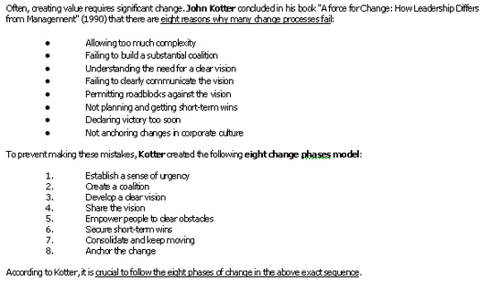 Change Phases Model (MEGA)