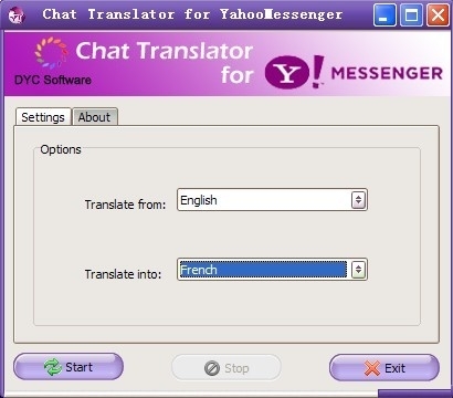 Chat Translator for Yahoo Messenger