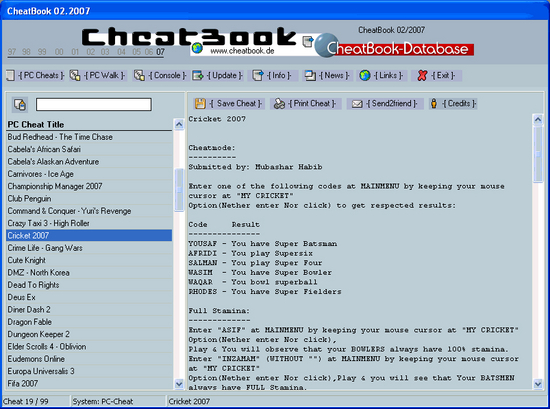 CheatBook Issue 02/2007