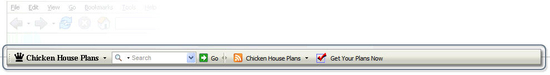 Chicken House Plans IE Toolbar