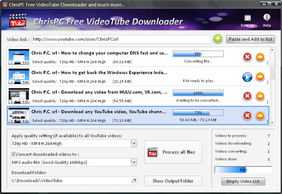 ChrisPC Free VideoTube Downloader