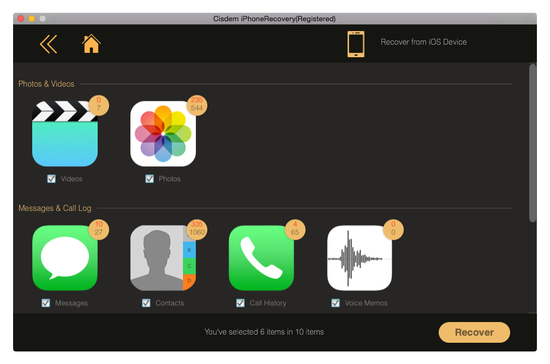 Cisdem iPhoneRecovery for Mac