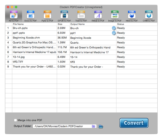 Cisdem PDFCreator for Mac