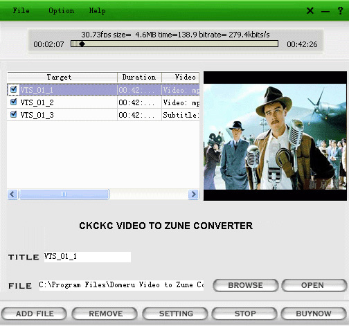 Ckckc Video to Zune Converter