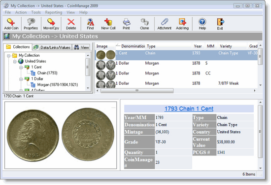 CoinManage Canada Coin Software