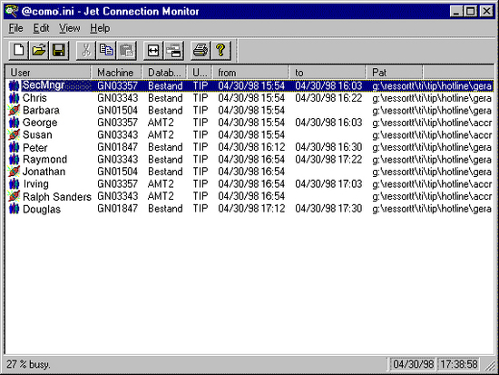 Como - Jet Connections Monitor