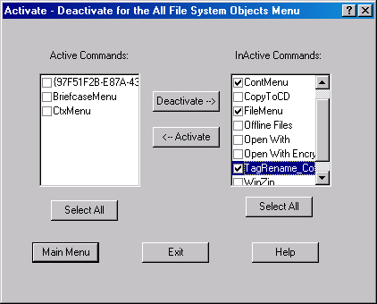 Context Menu Manager