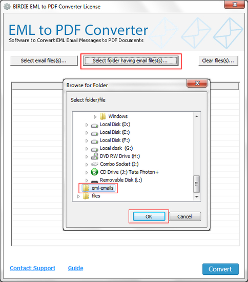 Convert EML Files to PDF