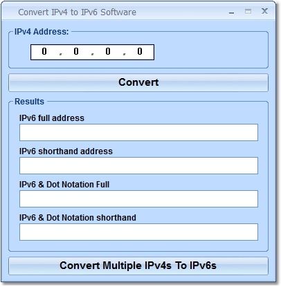 Convert IPv4 to IPv6 Software