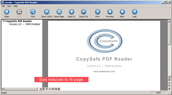 Copysafe PDF Reader