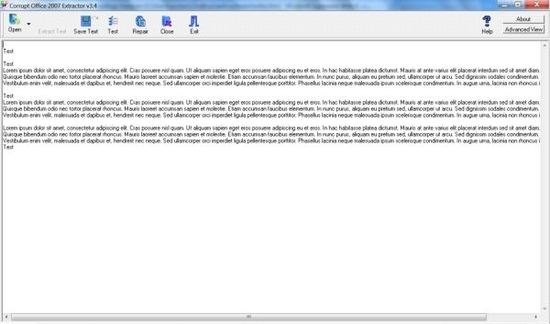 Corrupt Office 2007 Extractor