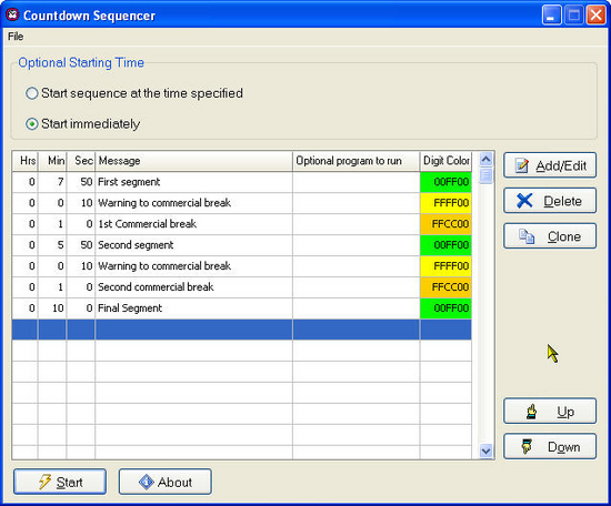 Countdown Sequencer