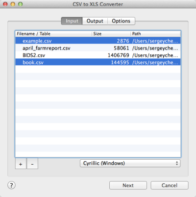 CSV to XLS Converter for Mac