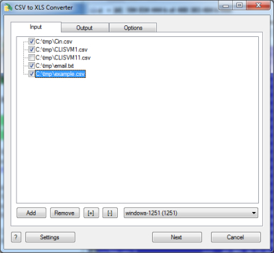 CSV to XLS (Excel) Converter