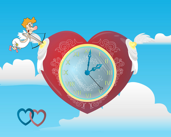 Cupid Clock screensaver