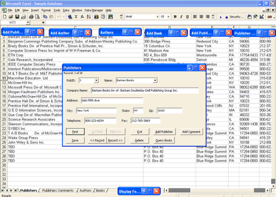 Data Manager for Excel