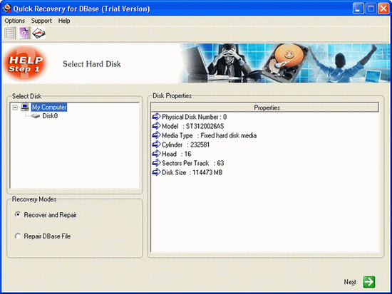 DBF Database Recovery