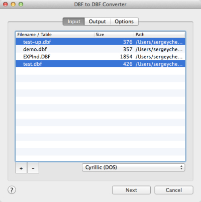 DBF to DBF Converter for Mac