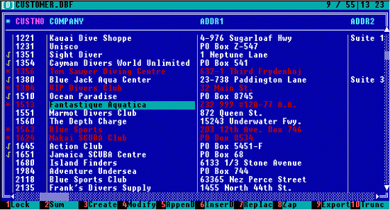 DBF Viewer and Editor, console version