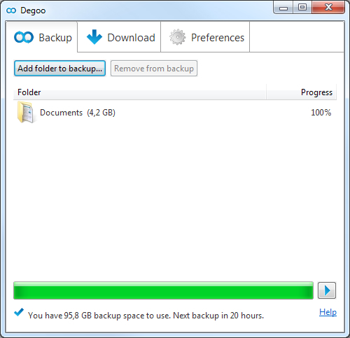 Degoo 100 GB Free Cloud Backup